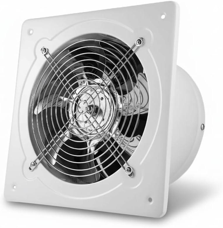 8 inch Exhaust Fan, 686CFM Wall Mounted Vent Fans, Ventilation Blower for Ceiling Bathroom Attic Window Basement Ventilation Fan, 110V 80W