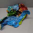 6-Pcs Inflatable Dinosaur Birthday Party Decorations - Large Blow-Up Dino Toys for Kids (20-26) Dinos for Boys or Girls - Self-Standing Vinyl Balloons for Jurassic Theme Party & Pool Floats