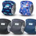 Leekalos Male Dog Diapers, Dog Belly Bands for Male Dogs Wraps Washable Doggie Diapers High Absorbing Dog Belly Bands（5 Pack), Size: X-Large (22"-27")