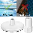 SP1106 Pool Skimmer Vac Plate with 1-1/2" Vacuum Hose Cuff Kit, Compatible with Hayward SP1082 SP1084 SP1075 SP1085 SP1091WM & Pentair 513330 In Ground Pool Skimmer Basket Vacuum Adapter Parts