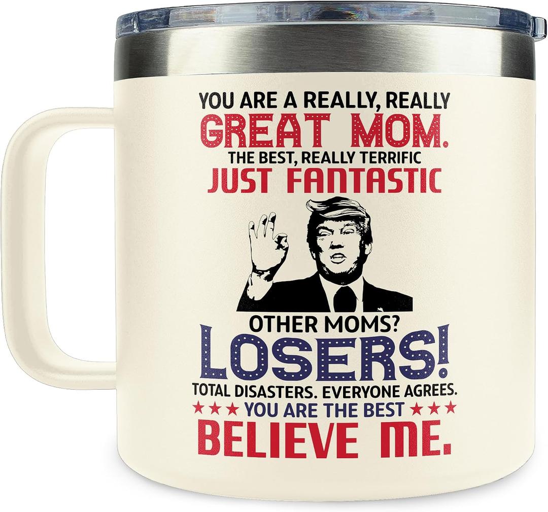Gifts for Mom from Daughter Son - Mothers Day Gifts for Mom Wife - Birthday, Valentines, Mother's Day, Christmas Gift Ideas for Moms - Gift for Mama, Moms, Mother from Kids - 14 Oz Coffee Mug