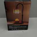 Lukasa Candle Warmer Lamp with Timer, Dimmer Adjustable Height, Birthday Gifts for Women Men, for Mom, Wax Melt Warmer for Candles for Home Room Decor, Thanksgiving (Black)