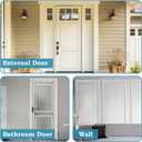 10 Pcs Door Moulding Kit Peel and Stick Door Moulding Panel Pre-Cut Door Panels Premade Wainscoting Panels for Mirror Window Frame Decor