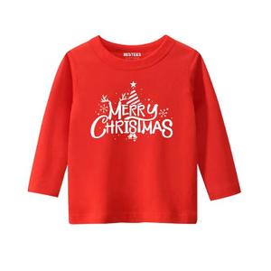 MyFav Christmas Pajamas for Family Classic Merry Christmas Print Long Sleeve PJS Set Holiday Outfits,Red,Women-L