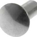 Hillman Tubular Rivet Nickel-Plated Soft Material Pivot Point 1/8" x 1/4" Silver 72 Pack