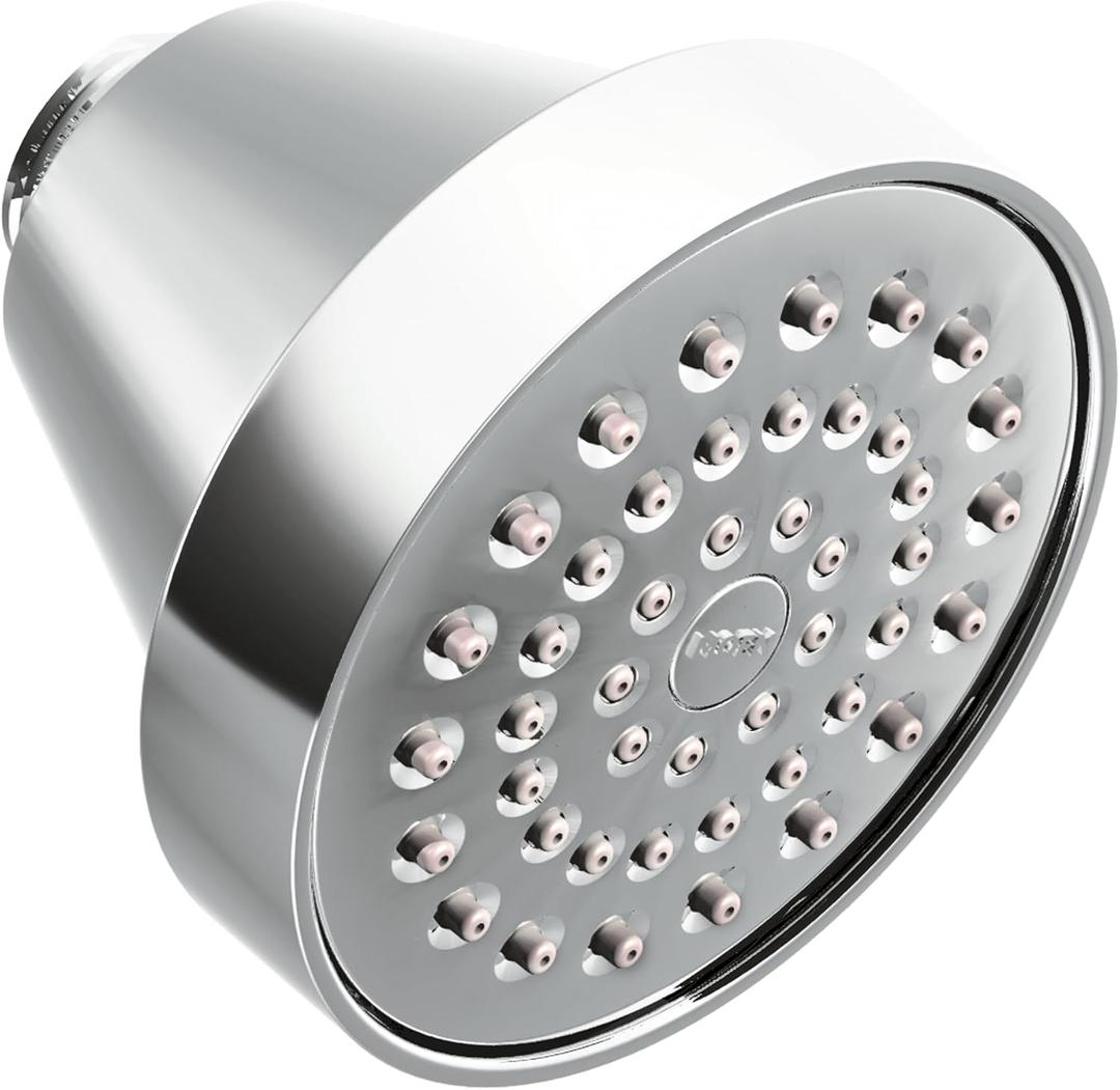 Moen 6399 Level One-Function Standard Shower Head, 2.5 GPM, Chrome