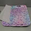 2Pcs Birthday Party Decorations Magical Music Themed Trays Platters Purple Music T