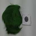 VGbeaty Men Women Short Straight Green Halloween Cosplay Costume Anime Wig