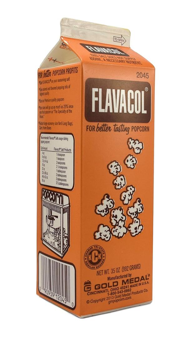 Gold Medal Prod. 2045 Flavacol Seasoning Popcorn Salt 35oz. (Pack of 5) BBD: 11/06/2027