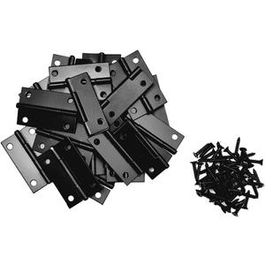 20Pcs 1.5 inch Metal Folding Black Door and Window Hinge with 80 Screws