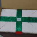 PEIDUO Animated Christmas Santa in Lighted Gift Box, Motion Sensor Christmas Music Decorative Lights, Under The Christmas Tree Present Decorations for Indoor Outdoor Yard Home Holiday Decor