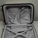 BAGSMART Carry On Luggage 22x14x9 Airline Approved with TSA Lock, Expandable Hard Shell Suitcase with Spinner Wheels, Lightweight 20 Inch Travel Rolling Carry-On Luggage, Off White