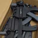 Amazon Basics 6-Piece Trigger Clamp Set, 2 Pack of 4-inch, 4 Pack of 6-inch, Black/Grey