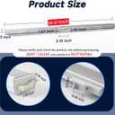 DA97-12624A Refrigerator Door Flipper Assembly Compatible with Samsung RF323TEDBSR, Sam-Da97-12624a Refrigerator Door Mullion with Heater Replaces 3319840 AP5623125 PS4176633 EAP4176633