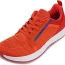 WHITIN Men's Wide Toe Box + Zero Drop Sole Road Running Shoes | Rubber Outsole (9.5 Wide, Orange)