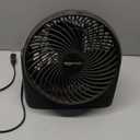 Amazon Basics Air Circulator Fan, Desk Fan for Bedroom, Home and Office, With 90-Degree Tilt Head, 3 Speed Settings, Lightweight (3 LBS), 35 Watts, Black, 11.1"W x 6.3"D x 10.9"H