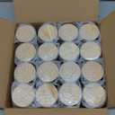 Thick Candle Jars for Making Candles 16 Pcs, 4 OZ Empty Jars with Wood Lids for Candle Making, Sample Container - Dishwasher Safe,Clear