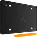 Aujen Silicone License Plate Frames Black, 1 Pack Car License Plate Frame, Universal US Car Black License Plate Holders Brackets Rust-Proof, Rattle-Proof, Weather-Proof Car Accessories(Black)