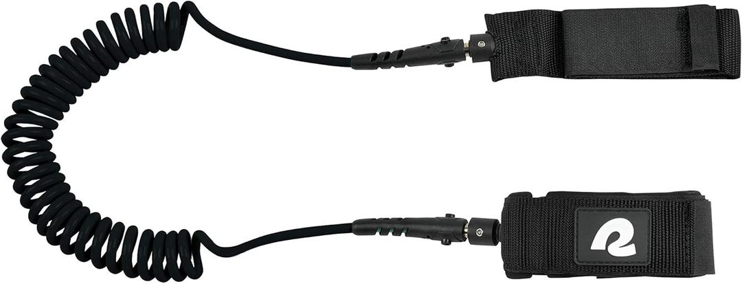 Retrospec Weekender 10' Paddle Board Safety Leash, Coiled for Stand Up Paddleboards (Legacy Black)