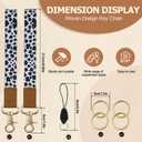 SMLBJUTE 2 Pack Wrist Lanyard for Keys, Keychain Wristlet, Wrist Keychain, Wrist Lanyard for Wallets, ID Holders, and Phones (Snow Leopard)