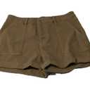 Casual 5-Button Khaki High-Waisted Shorts for Women, Size L