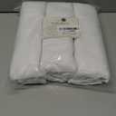 American Baby Company 3 Pack 100% Natural Cotton Fitted Crib Sheets 52" x 28" - Soft, Breathable, Hypoallergenic & Gentle Toddler Bed Sheets, White, Neutral for Boys & Girls