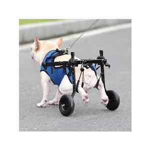 Adjustable Small Dog Wheelchair  Mobility Aid for Disabled Pets,Small Dog Wheelchair for Back Legs， Leg Brace & Hip Support (Small)