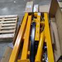 Engine Hoist with Lever, 2 T 4000 LBS Heavy Duty Folding Cherry Picker Engine Lift Hydraulic Tilting Engine Shop Crane with 6 Iron Caster Wheels Telescopic Boom Hitch,Yellow