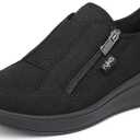 Ryka Women's Lounge Zip Mule Shoes Black 5.5 M