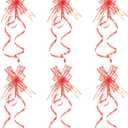 PATIKIL 2.4-inch Chiffon Pull Bows, 40 Pack Present Wrapping String Ribbon Decorative Bow Tie for Wedding Party Birthday, Red