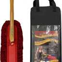 California Car Duster Heritage Edition Wood Handle and Cotton Mop 86242, Red