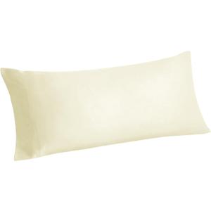 BEDELITE Body Pillow Cover, Rayon Made from Bamboo, Cooling Body Pillow Pillowcase for Hot Sleepers and Night Sweats, Breathable & Silky Soft Full Long Pillow Case Cover (Cream, 20x54 Inches)