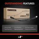 A-Premium Front Driver or Passenger Brake Hydraulic Hose Compatible with Select Volkswagen and Audi Models - Passat 2003-2004, A8 1997-1999, A8 Quattro 1997-2003, S8 2001-2003 - Replace# 8D0611721F