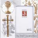 8" Resin My First Communion Photo Frame with Gold and Silver Finish