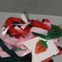 Strawberry 1/2 Way To One High Chair Banner - 6 Months Birthday Party Decorations, Berry Sweet Girl Half Birthday Party Supplies High Chair Banner, Strawberry Sign Baby Shower Party Garland