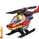 LEGO City Fire Rescue Helicopter Toy, Building Set with Firefighter Minifigure Pilot, Fun Gift or Pretend Play Toy for Boys, Girls and Kids Ages 5 and Up, 60411