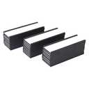 MVISUAL C Channel Magentic Label Holders 1x3 Inches with Paper Inserts and Clear Plastic Protectors, Pack of 30, Magnetic Data Card Holders File Cabinet Labels