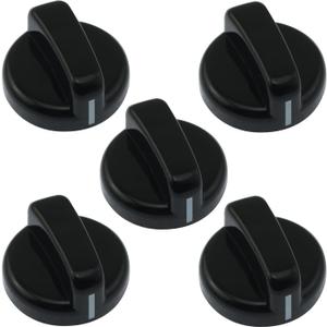 5PCS Gas Cooker Tabletop Knob Ignition D-Shaped Stem Lighter Universal Switch Plastic for Patio Heater Gas Fireplace BBQ Replacement Parts