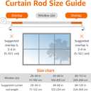 Amazon Basics Room Darkening Blackout Curtain Rod for Bedroom and Living Room, Heavy Duty, Wrap Around, 28" to 48", Nickel