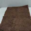 Smiry Luxury Chenille Bathroom Rugs 30x20, Extra Soft and Absorbent Shaggy Bath Mat, Machine Washable, Non-Slip Plush Carpet Runner for Tub, Shower, and Floor, Home Decor Accessories, Brown