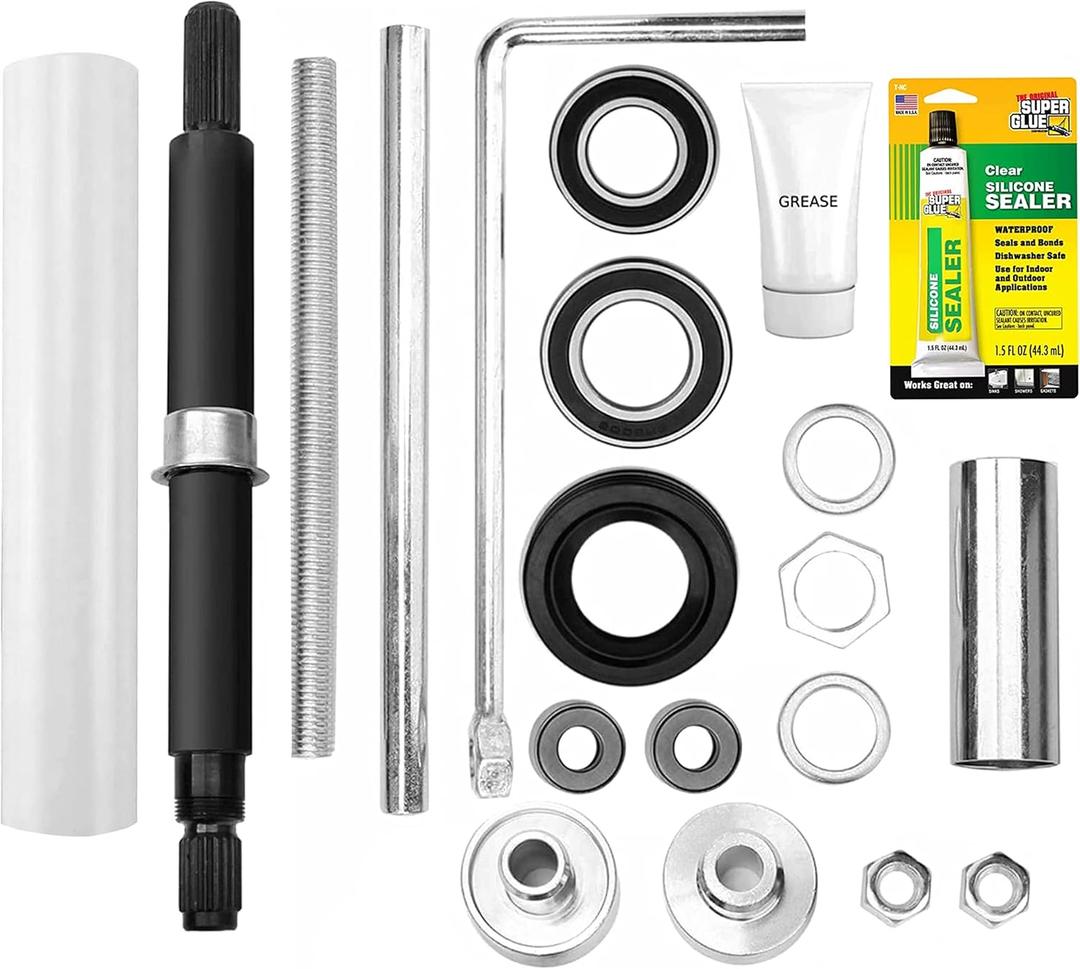OCTOPUS W10435302 & 2119011 EA3503261 Washer Bearings, Shaft & Tool Kit Compatible Most Front Load Washers Tub Bearing & Seal Kit Washer Shaft & Bearing Kit W10435302 2119011 EA3503261  19Pc Kit