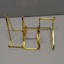 Plate Holder Easel Display Stand - 6 inch Metal Plate Stands for Display - Tabletop Picture Stand - Gold Iron Easels for Display Pictures | Photo Frames | Book | Decorative Plates | Plaque - 3 Pack