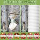 8 Pcs Tree Trunk Protector-2 Size Plastic Spiral Tree Guard Tree Trunk Protector Wrap Tree Bark Protector Tube Tree Wraps to Protect Bark Tree Saplings from Deer Cats Rodents Rabbit Mowers (White)