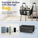 Folding Walker for Seniors with Basket：Standard Walkers for Seniors Elderly