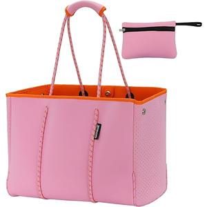 QOGiR Multipurpose Gym Beach Bag, Light Weight, Large, Sports (Pink, Large)