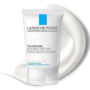 La RochePosay Toleriane Double Repair Face Moisturizer, Daily Moisturizer Face Cream with Ceramide and Niacinamide for All Skin Types, Oil Free, Fragrance Free 3.38 Fl Oz (Non SPF)