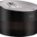 BeQ Cat Water Fountain, 84oz/2.5L Stainless Steel Automatic Pet Fountain Dog Water Dispenser with Replacement Filters for Cats, Dogs, Multiple Pets Drinking Bowl, Indoor Ultra-Quiet Smart Pump, Black