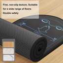 Exercise Equipment Mat for Ab Roller Wheel, Non-Slip Exercise Mat Extra Long Sound Insulation Knee Mat The Joints Protect For Abdominal Yoga Floor Workouts