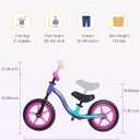 KRIDDO Toddler Balance Bike 2 Year Old, Colorful Lighting Kids Balance Bike for 2-5 Years Old, 12 Inch Balance Bicycle with Riding Buddy, Tool-Free, Adjustable Seat, Handlebar, Gift for 2-3 Girls Boys