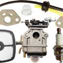 Carburetor with Fuel Line Air Filter Kit for Echo SRM-280 SRM-280S SRM-280T SRM-280U Timmer # A021001340